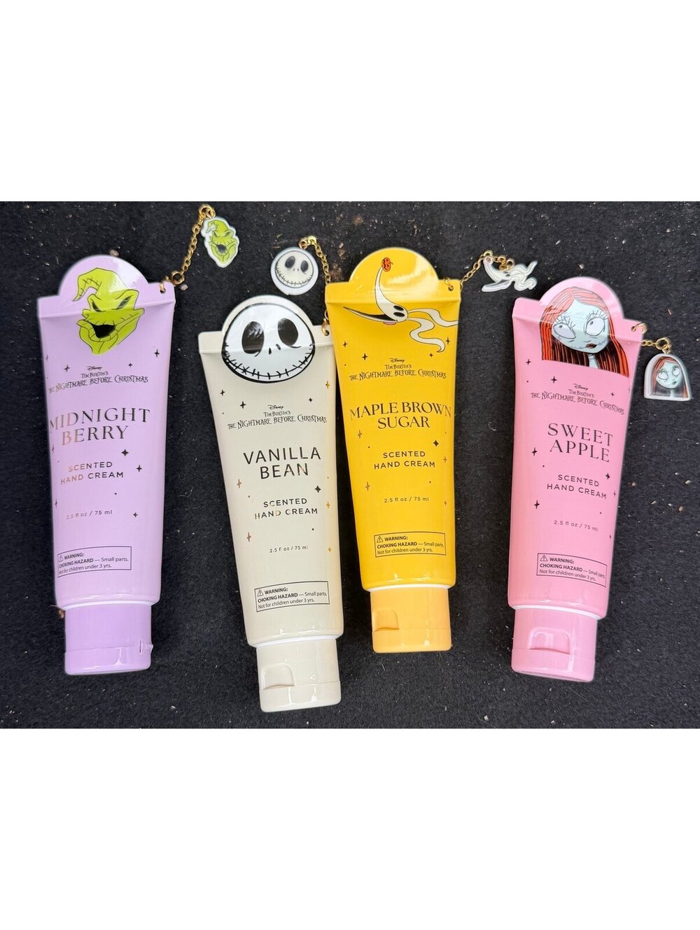 Disney Nightmare Before Christmas Hand Cream Set of 4 Jack Sally Oogie Boogie